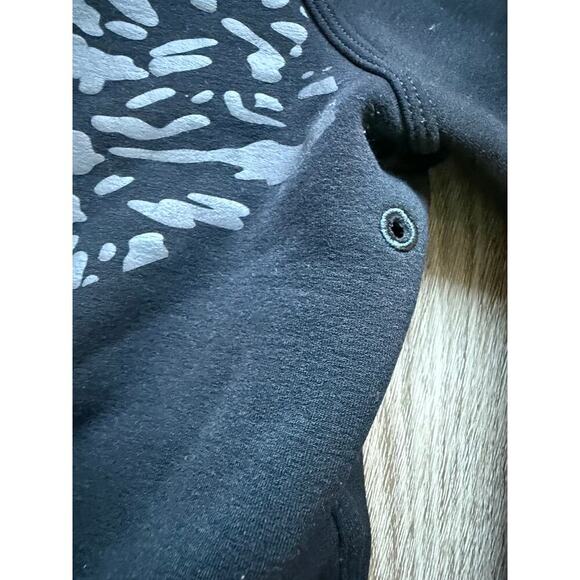 Lululemon Snapshot Crew Reflective Crewneck Sweatshirt Black Leopard, size 10 - Picture 3 of 8